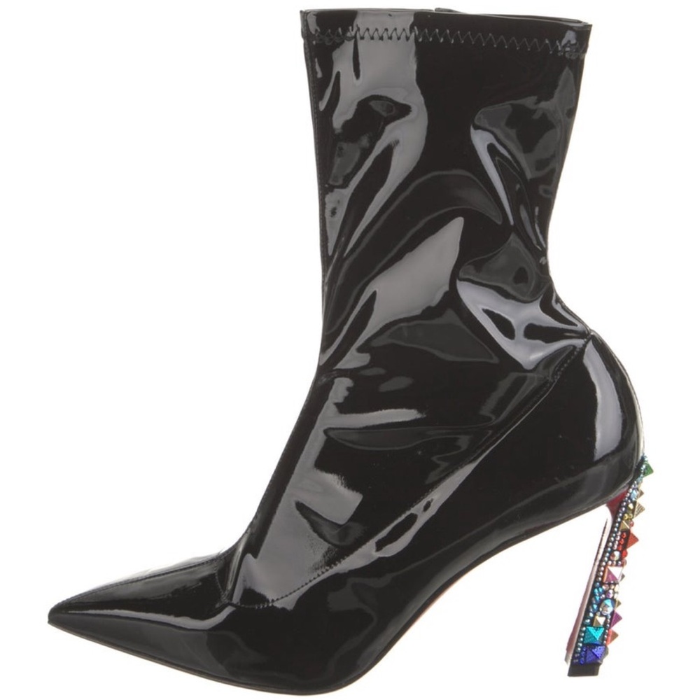 Christian Louboutin Patent Leather Booties